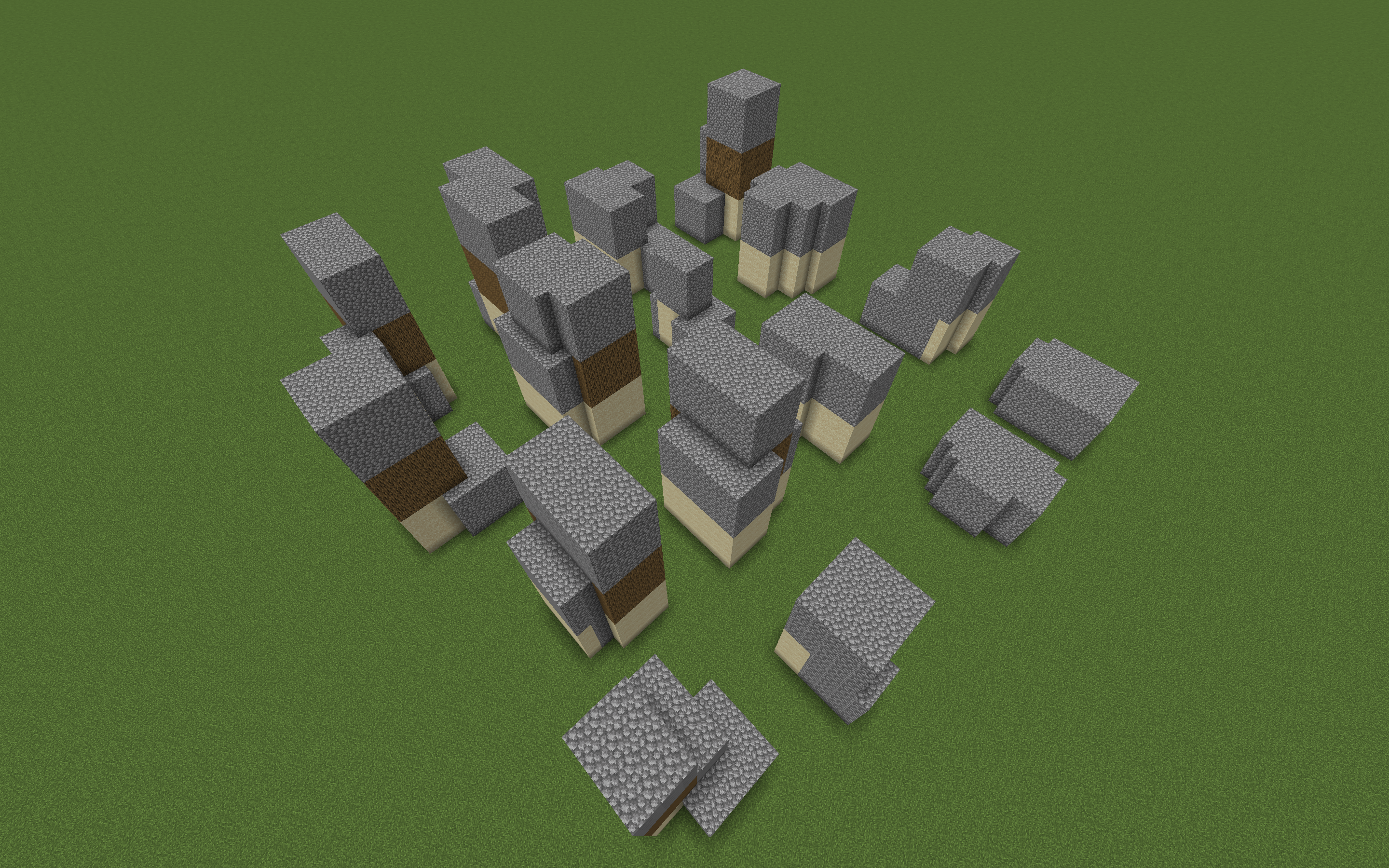 Block-coded floor outlines
